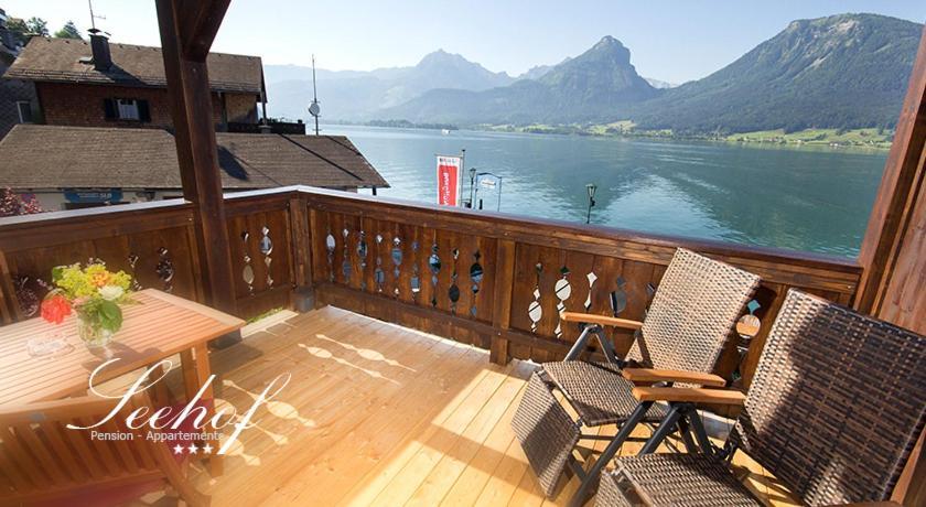 Pension Seehof Appartements Sankt Wolfgang im Salzkammergut Bagian luar foto